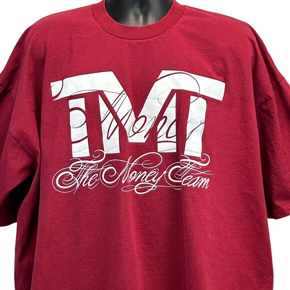 TMT The Money Team T Shirt Floyd Mayweather Boxer Official Ringside Red Mens 4XL - Picture 1 of 6